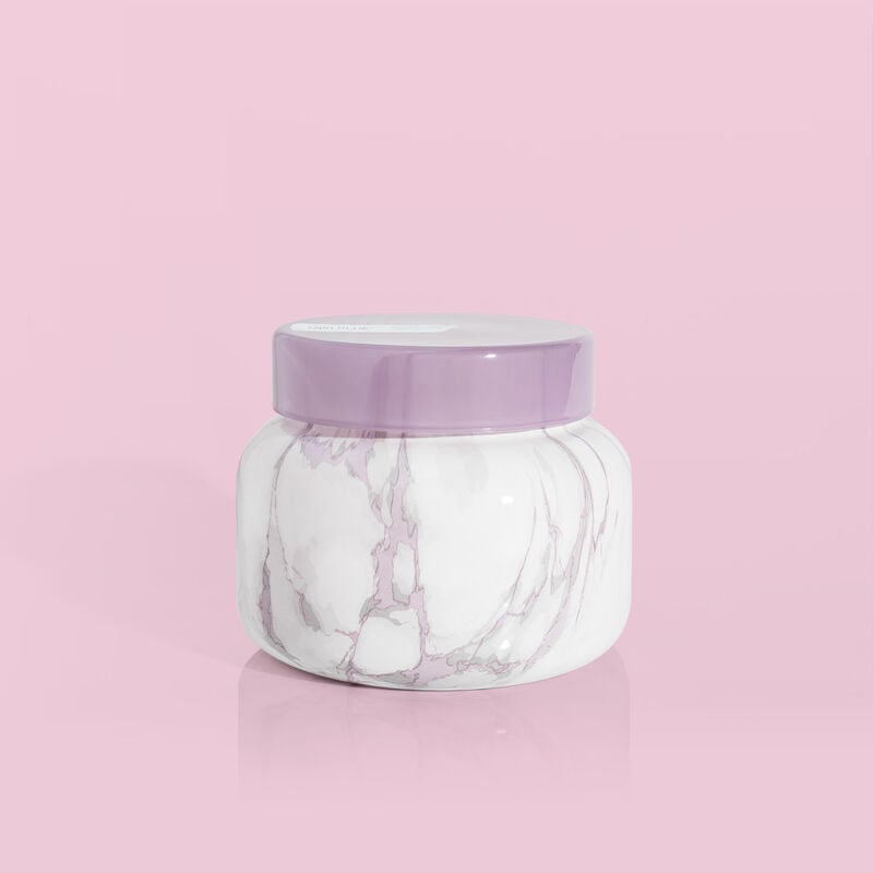 Aloha Orchid Modern Marble Signature Jar, 19 oz compliments modern decor image number 1